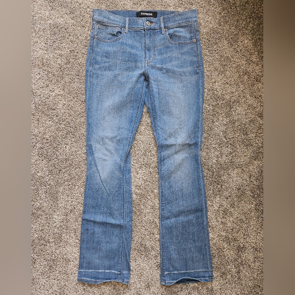 Express Blue Boot Cut Jeans Classic Style